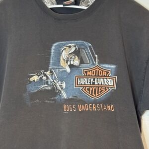 Harley Davidson Motorcycle XXL Hanes Beefy T- Shirt Dogs Understand Sedona AZ